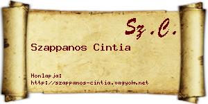 Szappanos Cintia névjegykártya